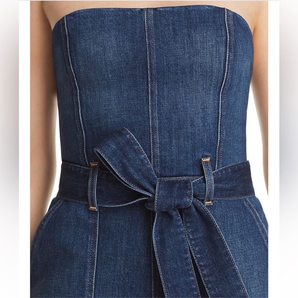 Alice + Olivia Blue Denim Jumpsuit - Picture 3 of 13